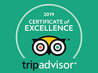 Prima Vista TripAdvisor Certificate of Excellence for the year 2019.